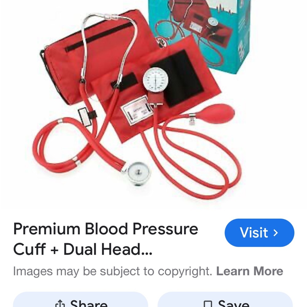 DC Red Blood Pressure Cuff Kit